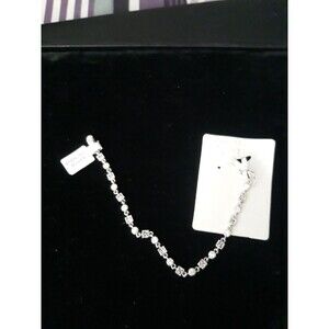 Sterling silver dots & squares  bracelet